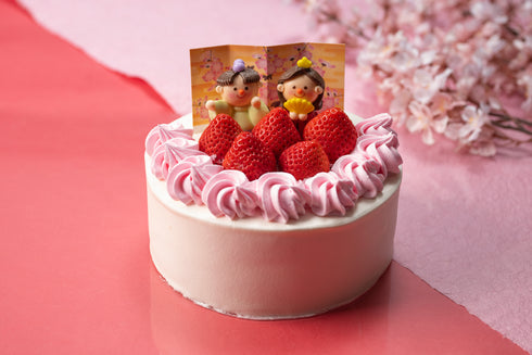 あまおう苺のひなまつりケーキ【生クリーム】