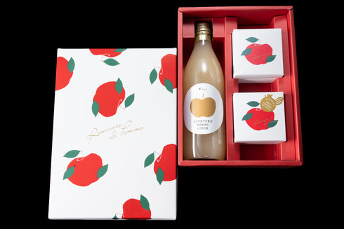 ロマンの風 B セット【林檎ロマン×2個、子リスのおやつ×2個、林檎ジュース×1本】