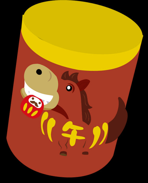 干支だるま -午-