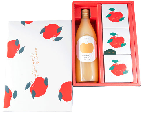 ロマンの風 D セット【林檎ロマン×6個、木陰×3個、林檎ジュース×1本】