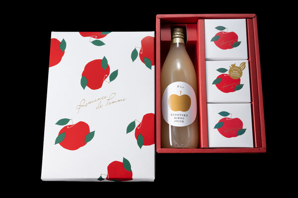 ロマンの風 C セット【林檎ロマン×3個、子リスのおやつ×3個、林檎ジュース×1本】